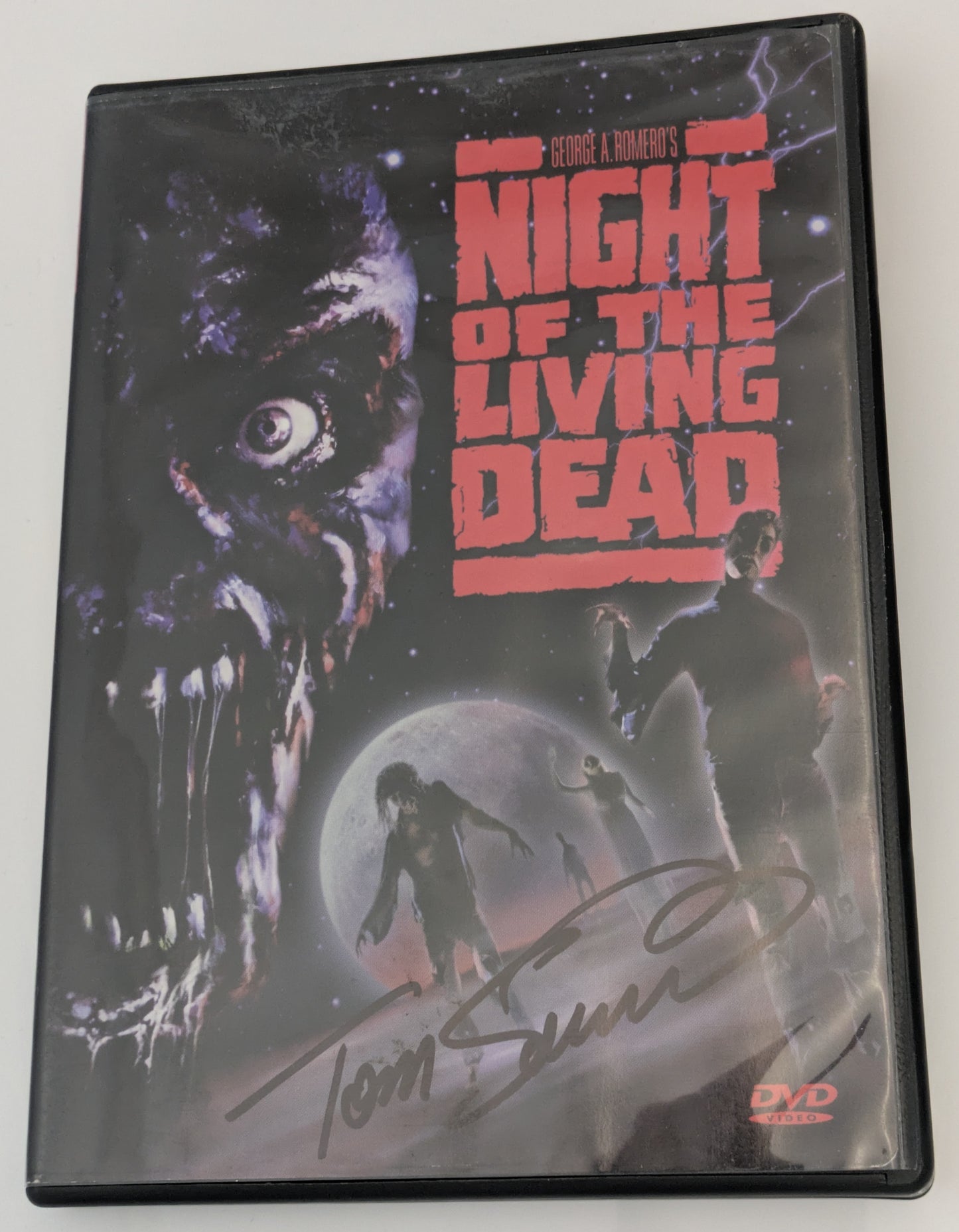 Tom Savini Signed Night Of The Living Dead 1990 DVD