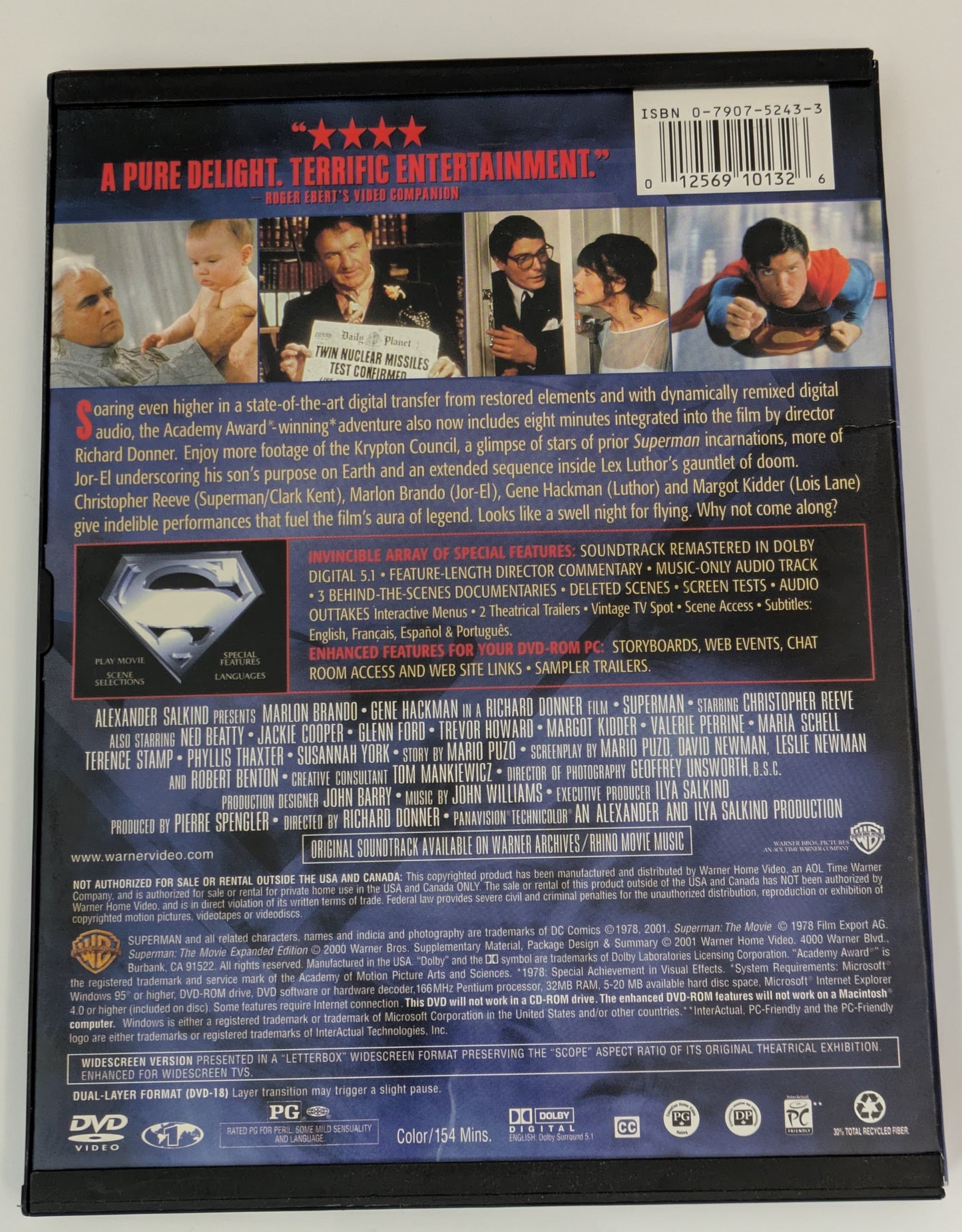 Superman 1978 DVD Signed / Autographed By Margot Kidder