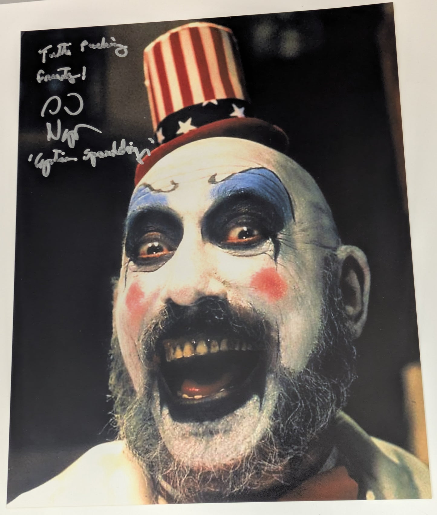 Sid Haig Signed Captain Spaulding 8x10 Photo House Of 1000 Corpses Devil's Rejects