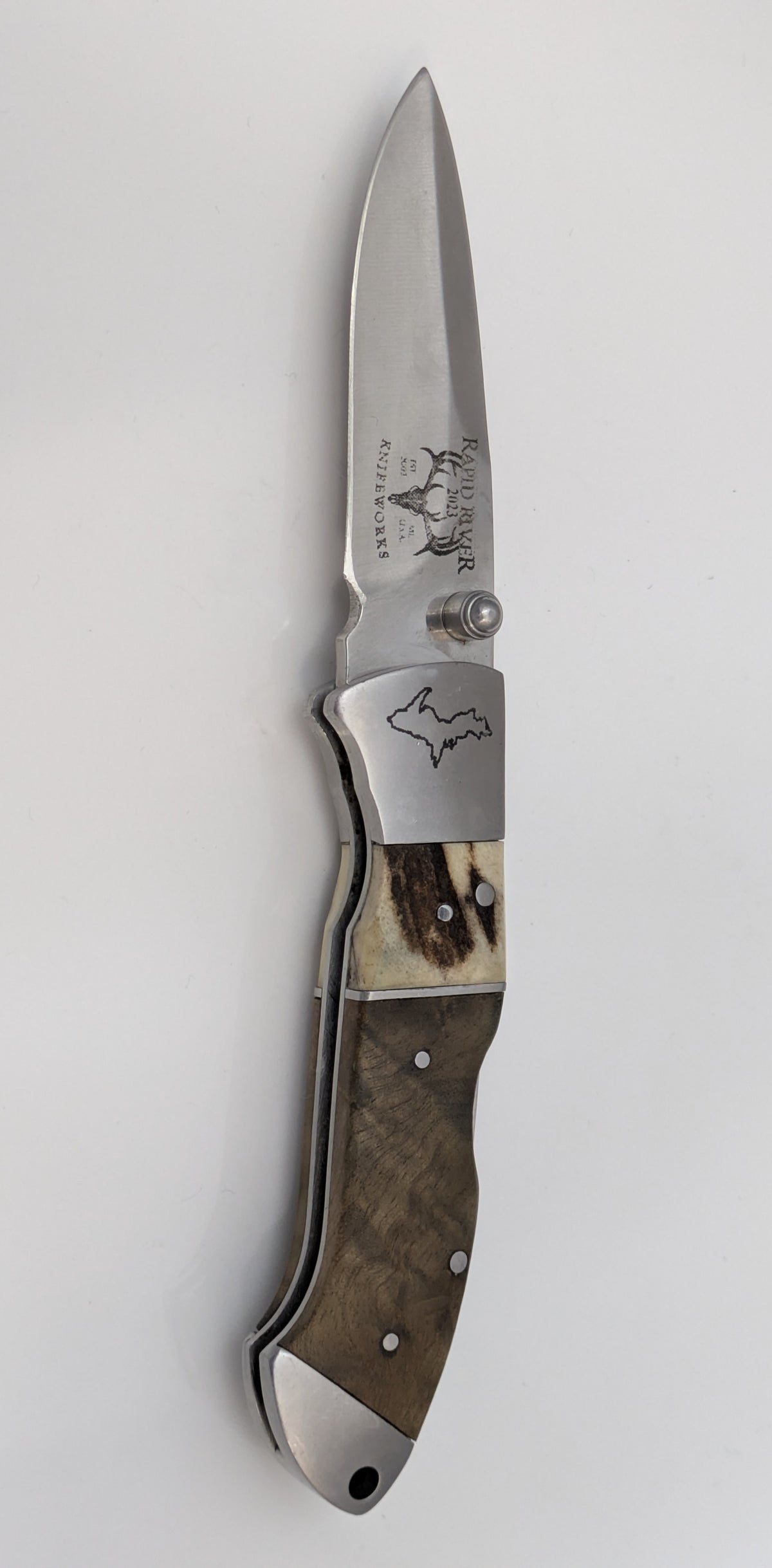 Rapid River Knifeworks Yooper Pocket Clip Junior 2023 Used Folding Knife Custom
