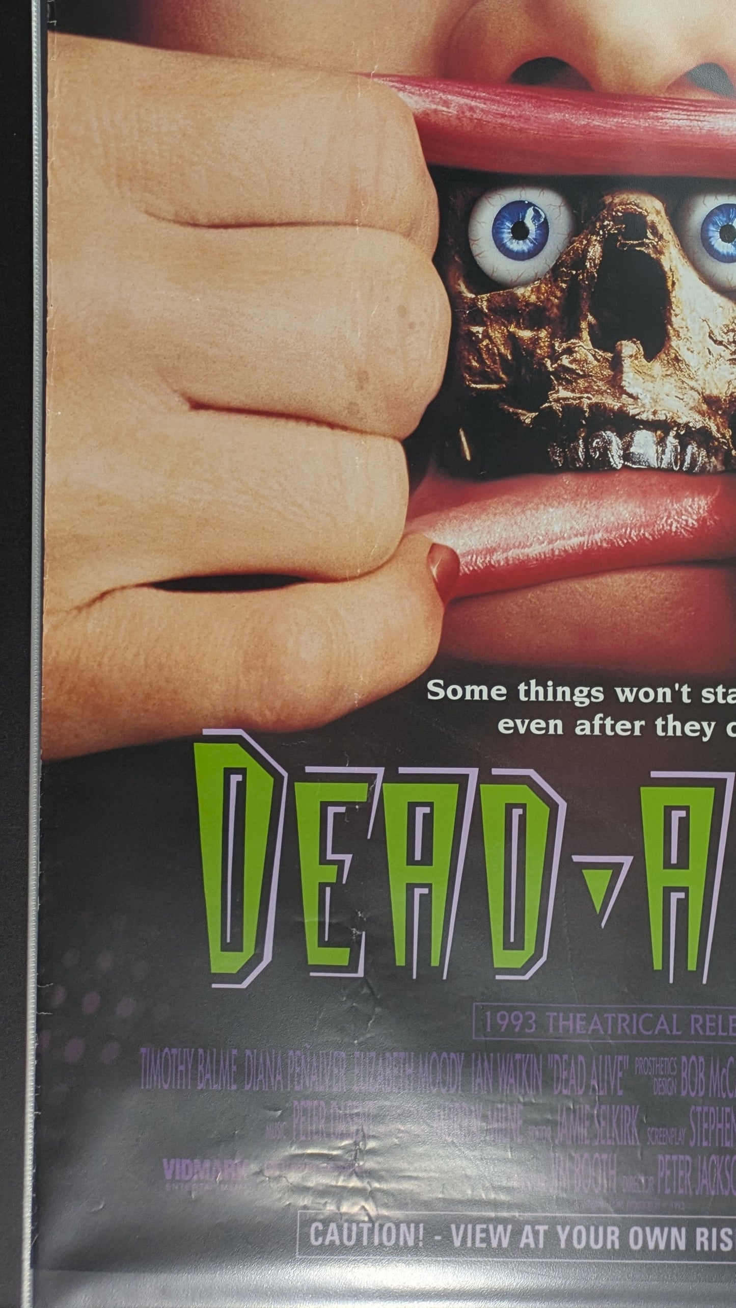 Dead Alive 1993 Original 27x40 One Sheet Movie Poster Used Peter Jackson Horror