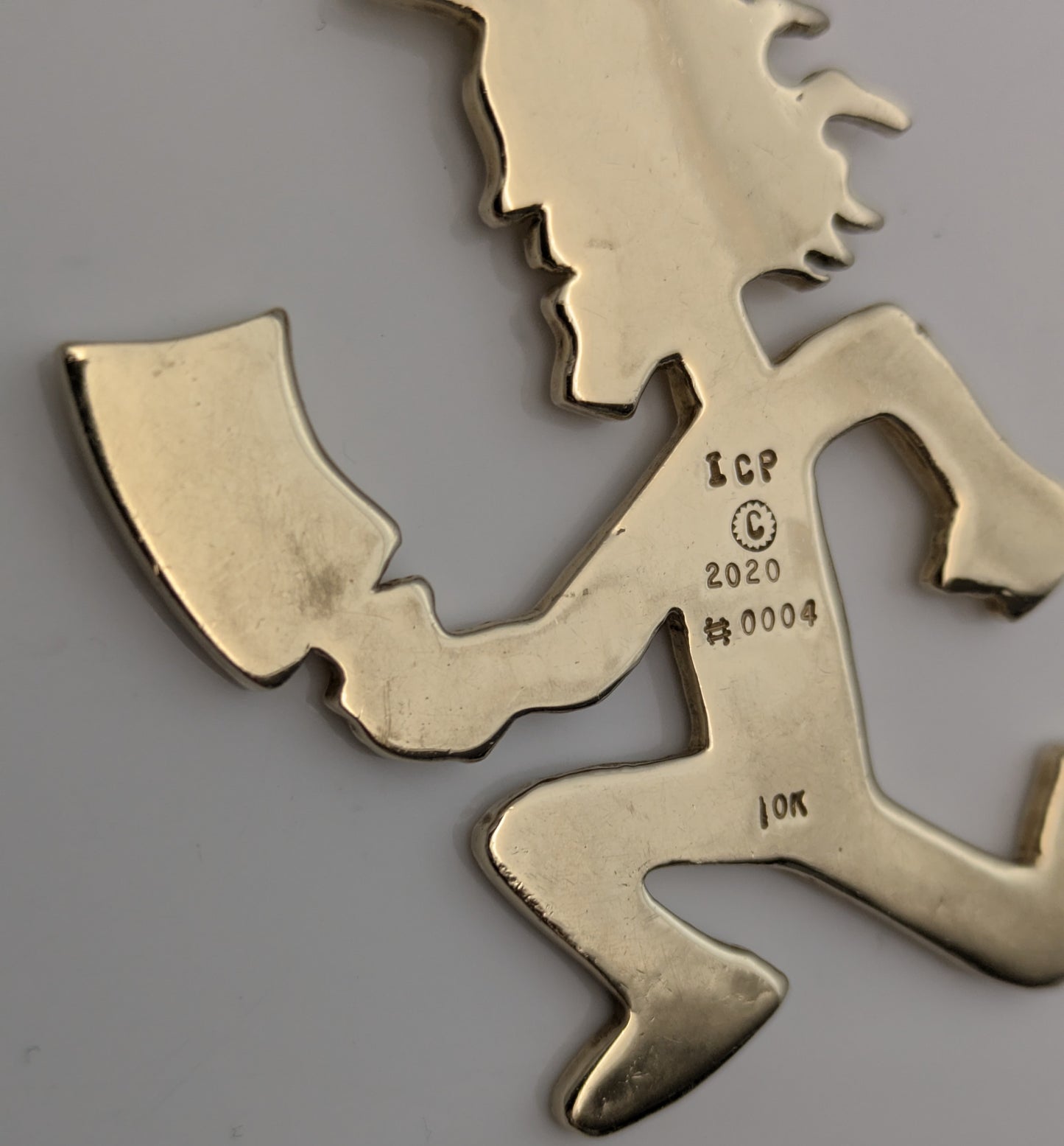 Insane Clown Posse ICP 10k Gold 2020 Hatchetman Charm / Pendant Detroit Hip Hop