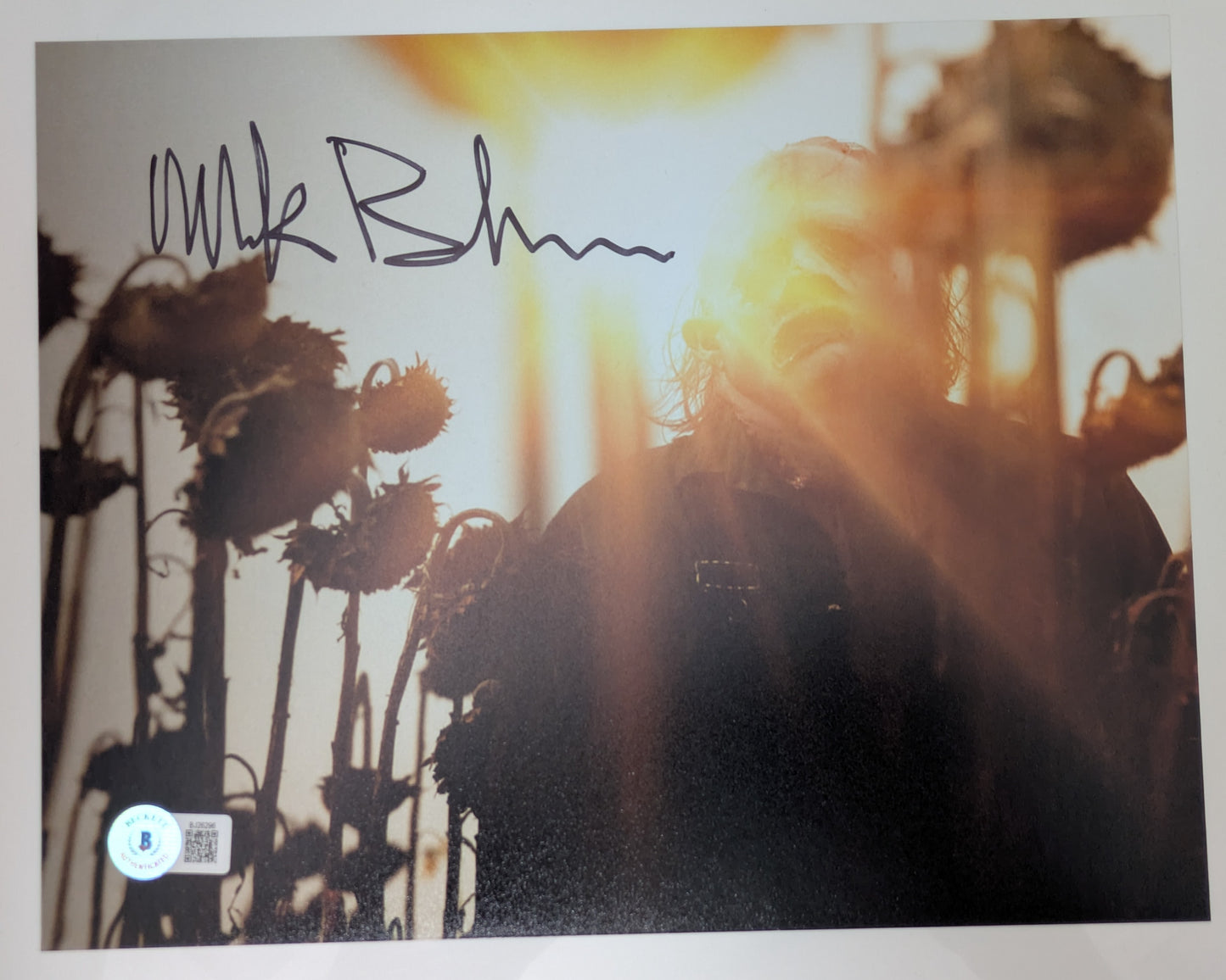 Mark Burnham Signed 8x10 Texas Chainsaw Massacre Leatherface Beckett BAS