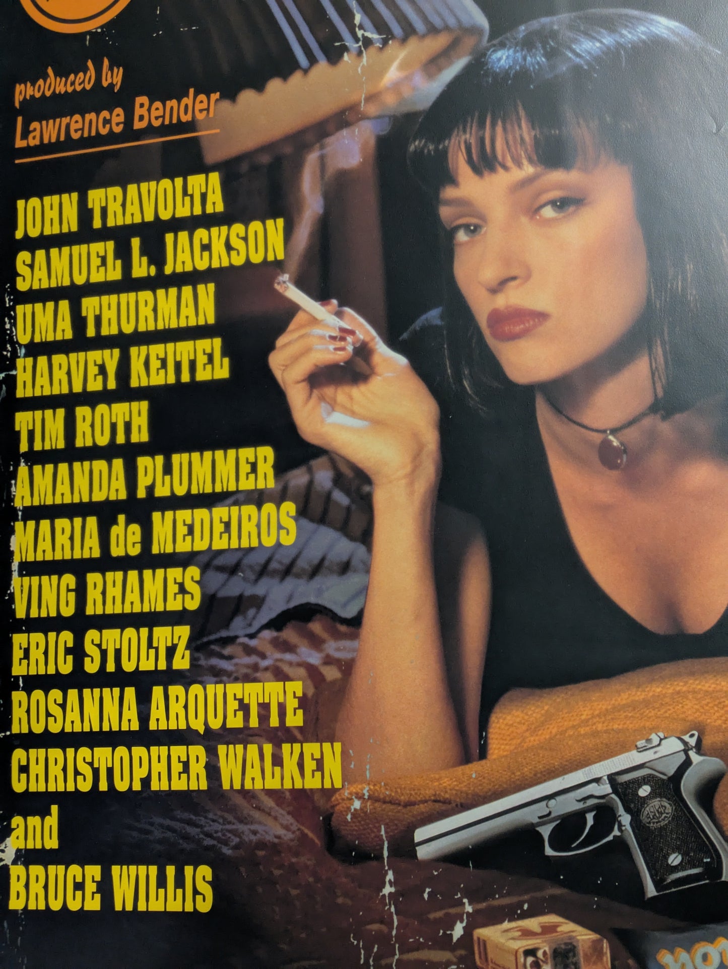 Pulp Fiction Original 27x40 Poster One Sheet Video Store DVD Release Promo