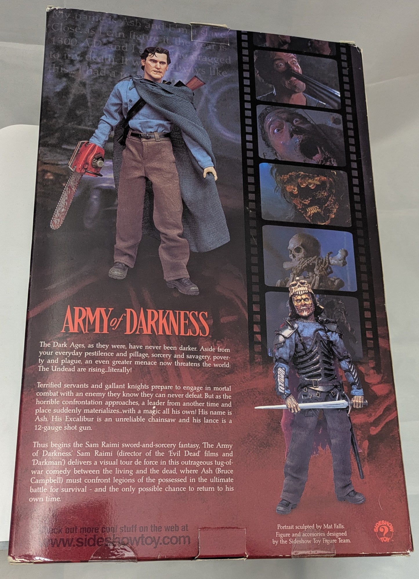 Bruce Campbell Signed Sideshow Evil Ash 12" Figure Army Of Darkness Evil Dead