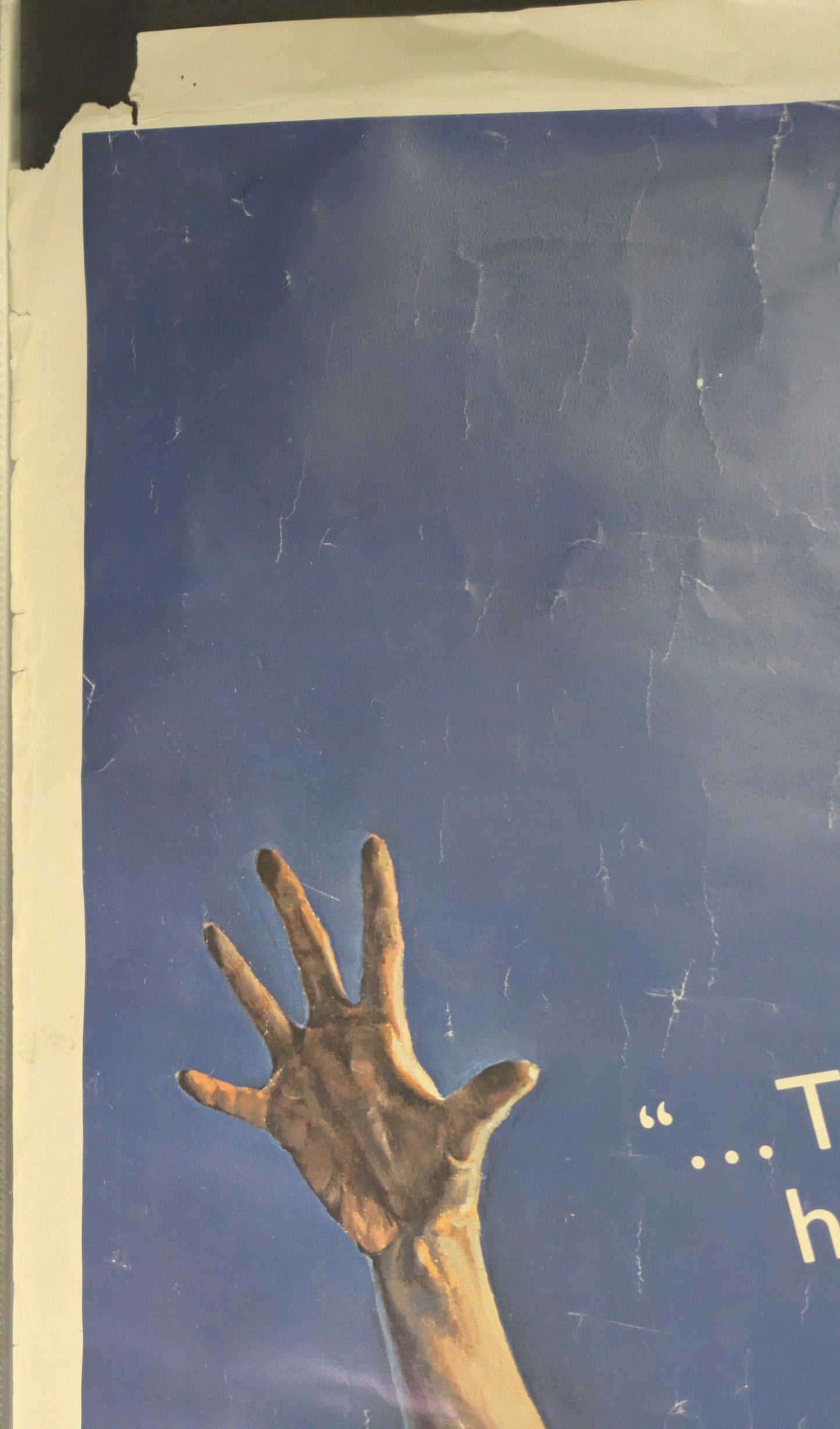 Evil Dead 27x41 Original One Sheet Rental Store Movie Poster 1983 - Rough Shape