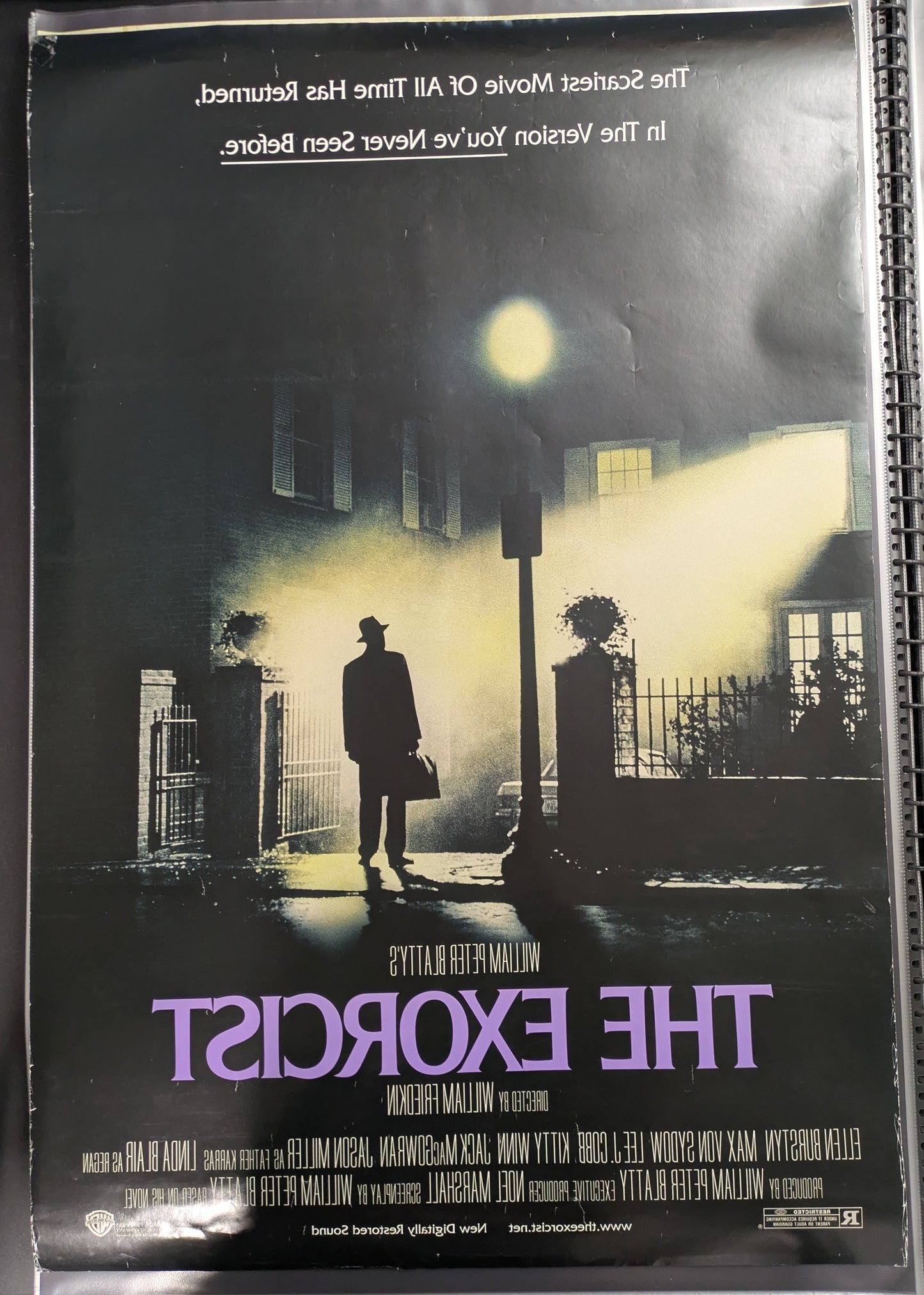 The Exorcist 27x40 D/S Poster Signed By Linda Blair 2000 Re-release One Sheet