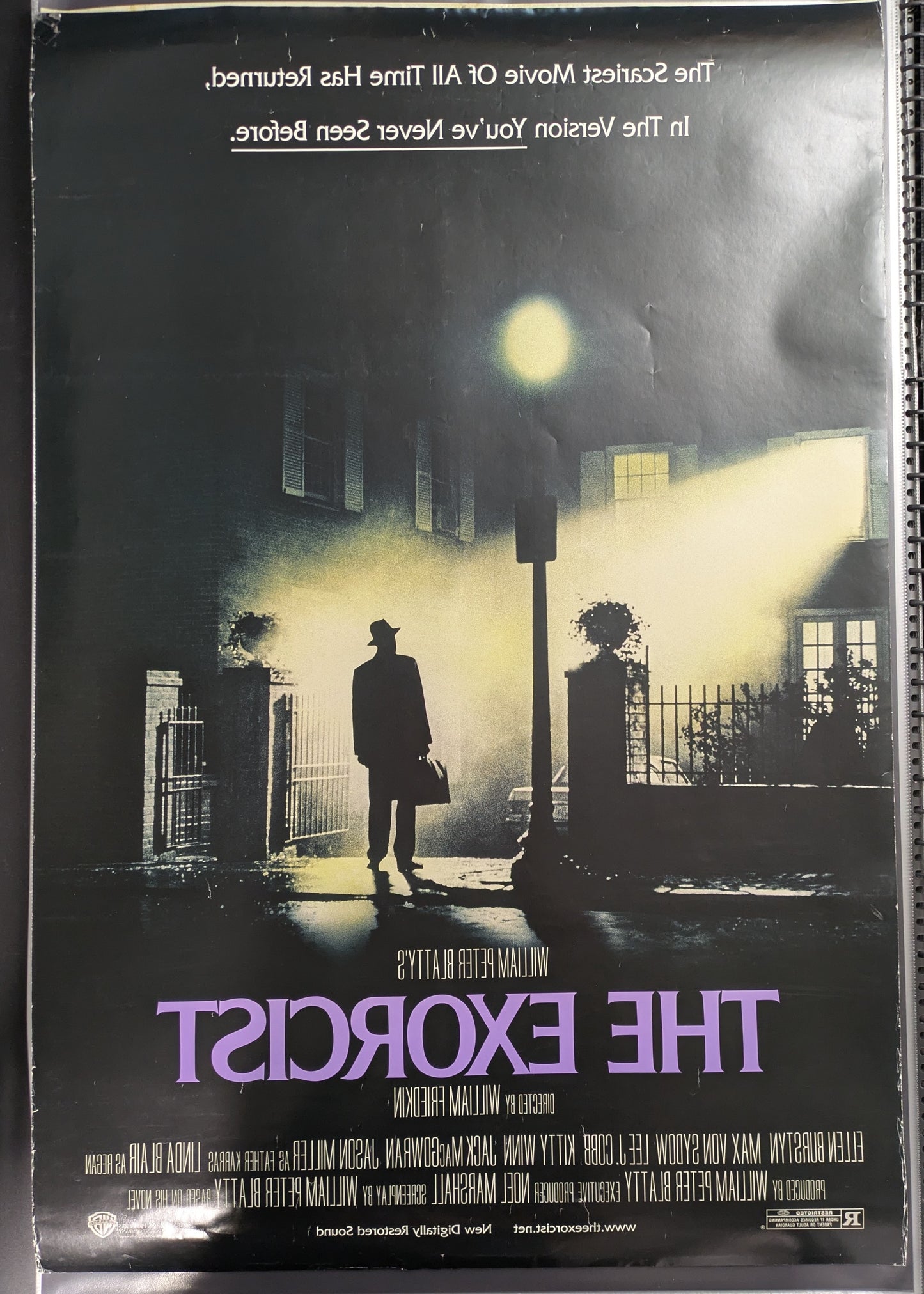 The Exorcist 27x40 D/S Poster Signed By Linda Blair 2000 Re-release One Sheet