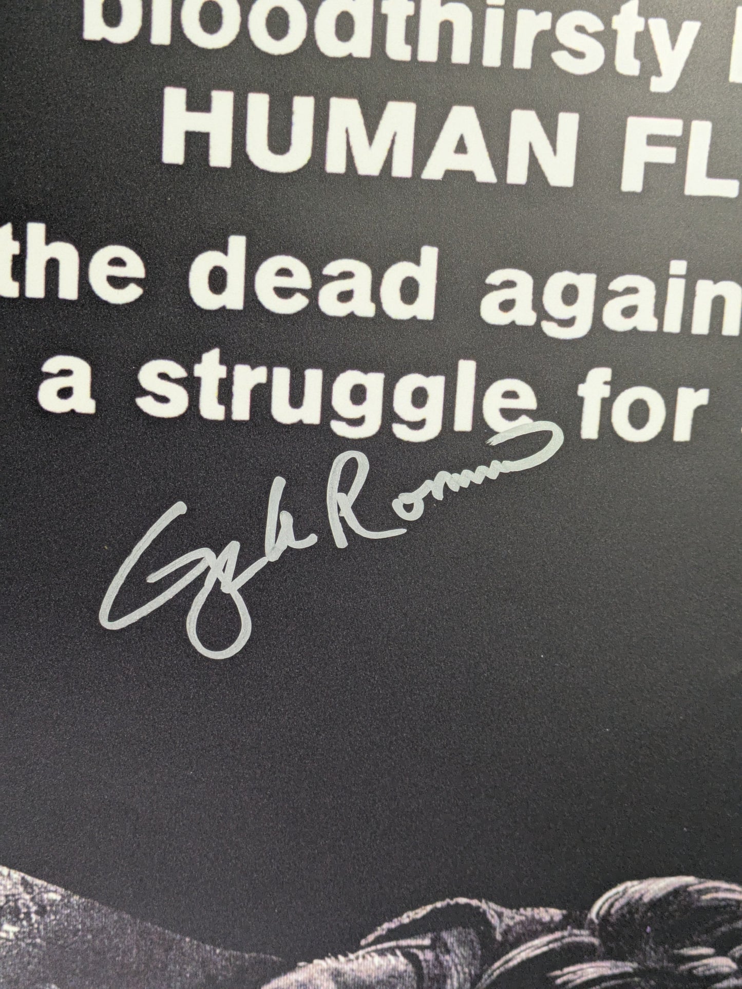 George A Romero Signed / Autographed Night Of The Living Dead 27x40 Poster COA