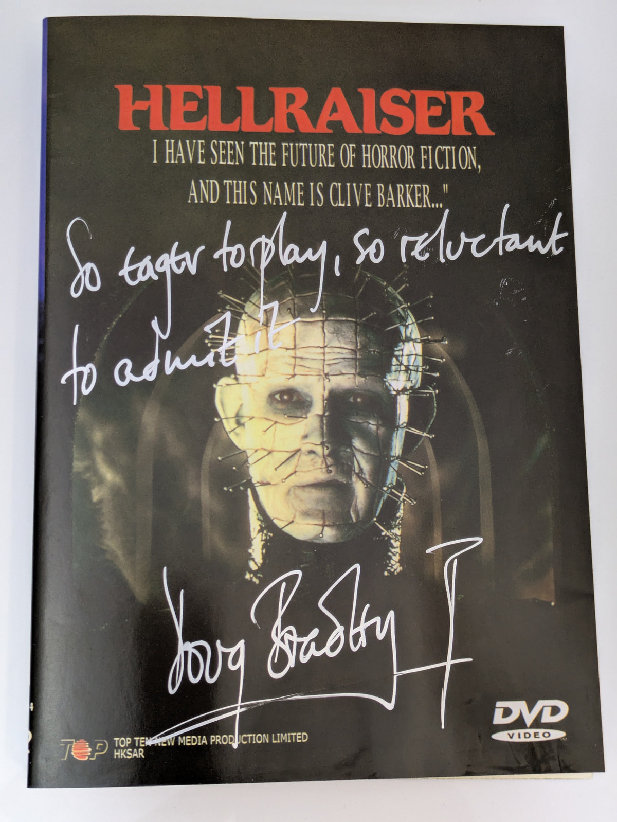 Doug Bradley Signed / Autographed Hellraiser DVD Pinhead