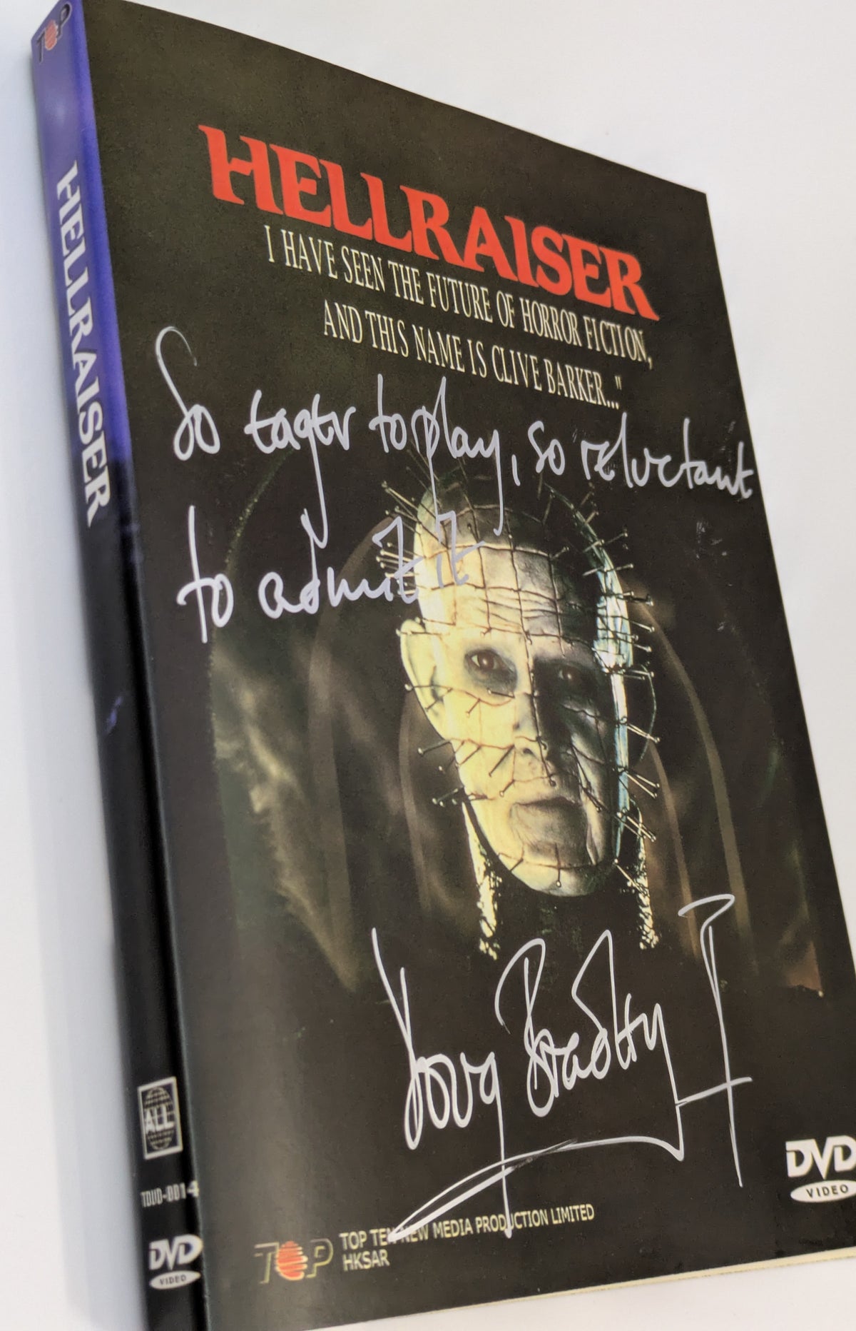 Doug Bradley Signed / Autographed Hellraiser DVD Pinhead