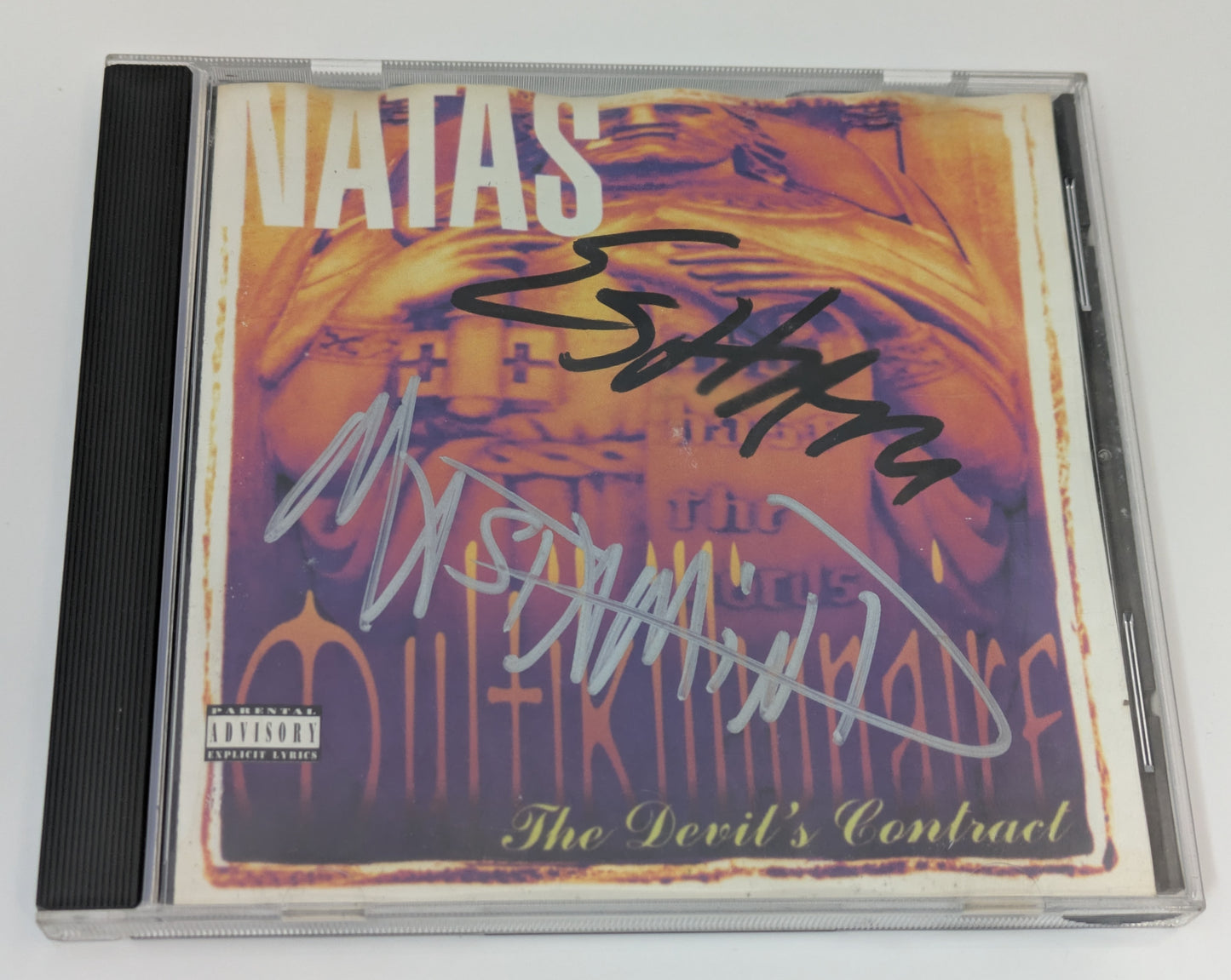 Natas Multikillionaire CD Signed By Esham & Mastamind Detroit Rap