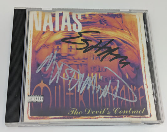 Natas Multikillionaire CD Signed By Esham & Mastamind Detroit Rap
