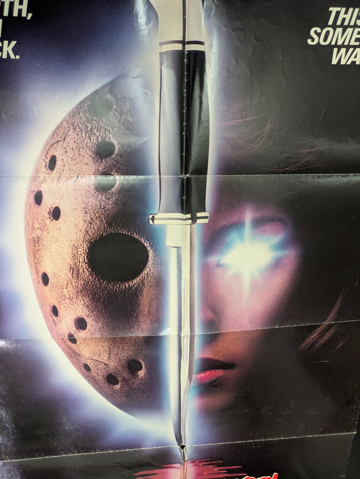 Friday The 13th Part VII Original 27x40 One Sheet Movie Poster Folded / Used