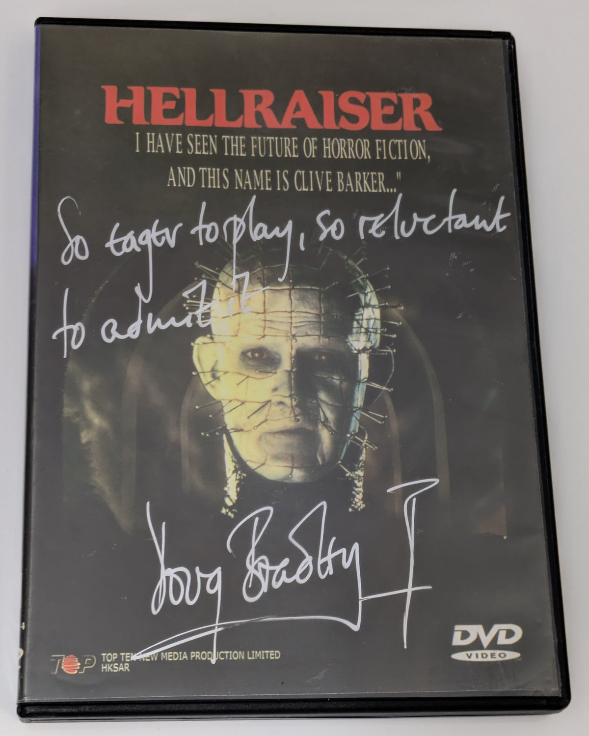 Doug Bradley Signed / Autographed Hellraiser DVD Pinhead