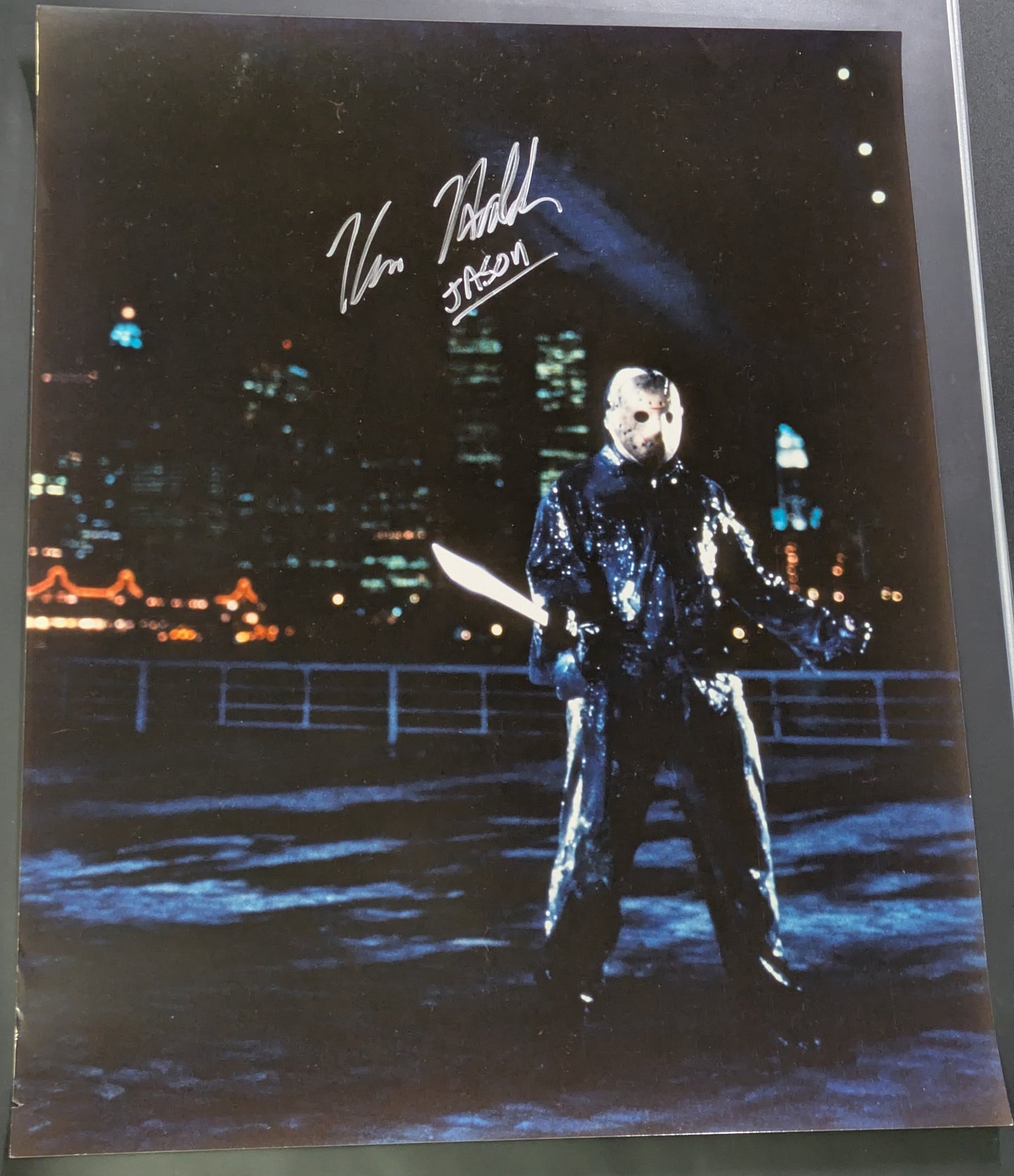 Kane Hodder Signed 16x20 Friday The 13th Jason Voorhees Autographed Photo COA