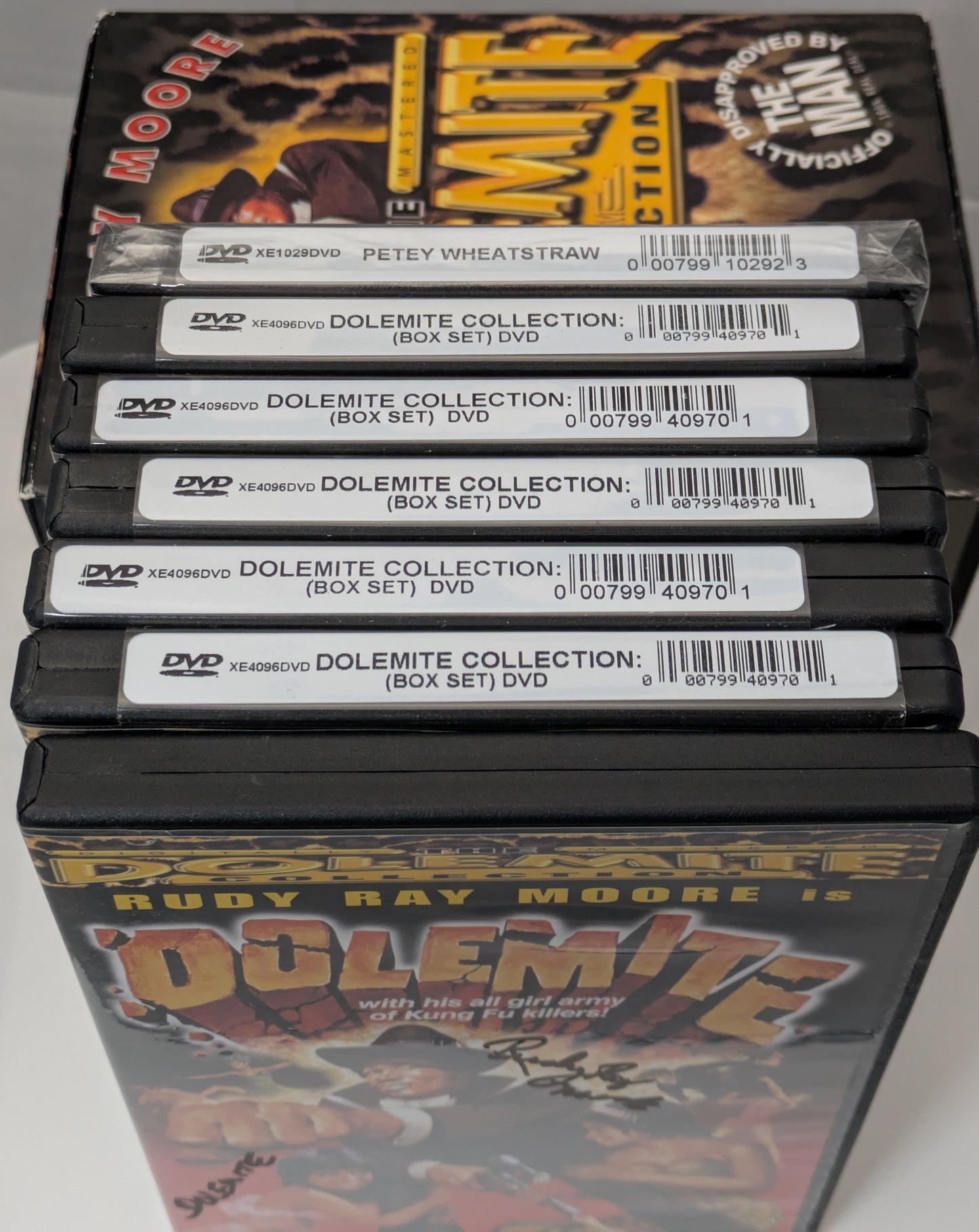 Rudy Ray Moore Signed / Autographed Dolemite DVD Collection Box Set