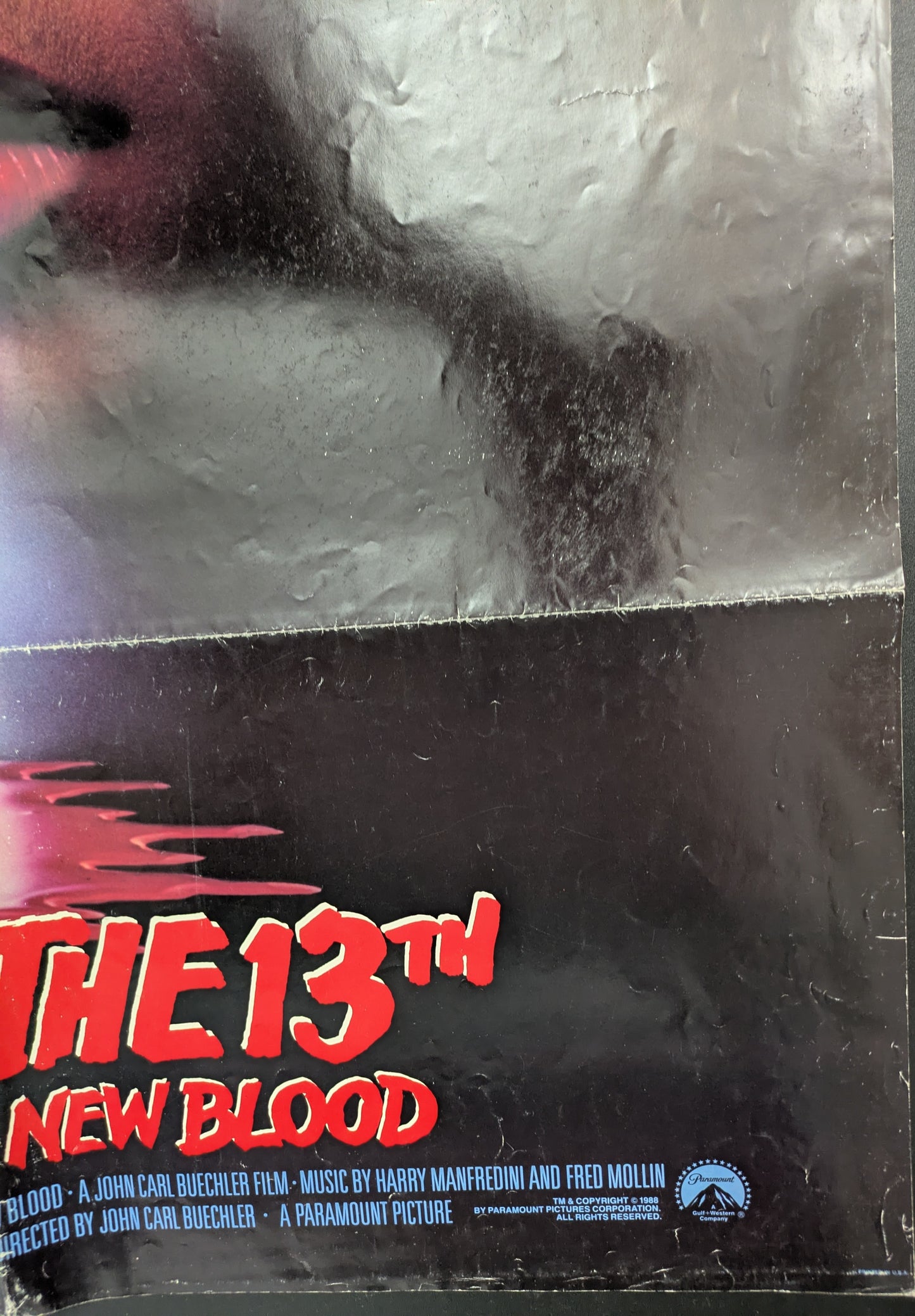 Friday The 13th Part VII Original 27x40 One Sheet Movie Poster Folded / Used