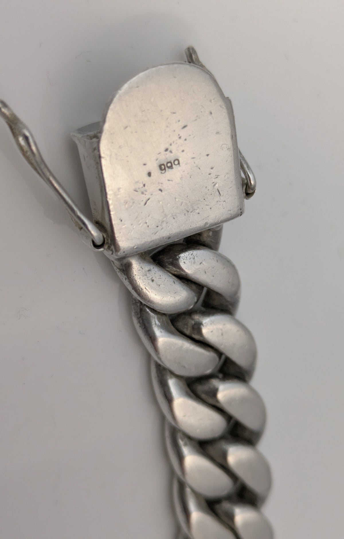 Miami Cuban Link Chain Bracelet 999 Silver 8" 14mm 111 Grams Handmade