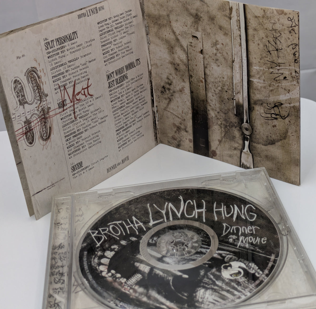 Brotha Lynch Hung Signed Dinner & A Movie CD