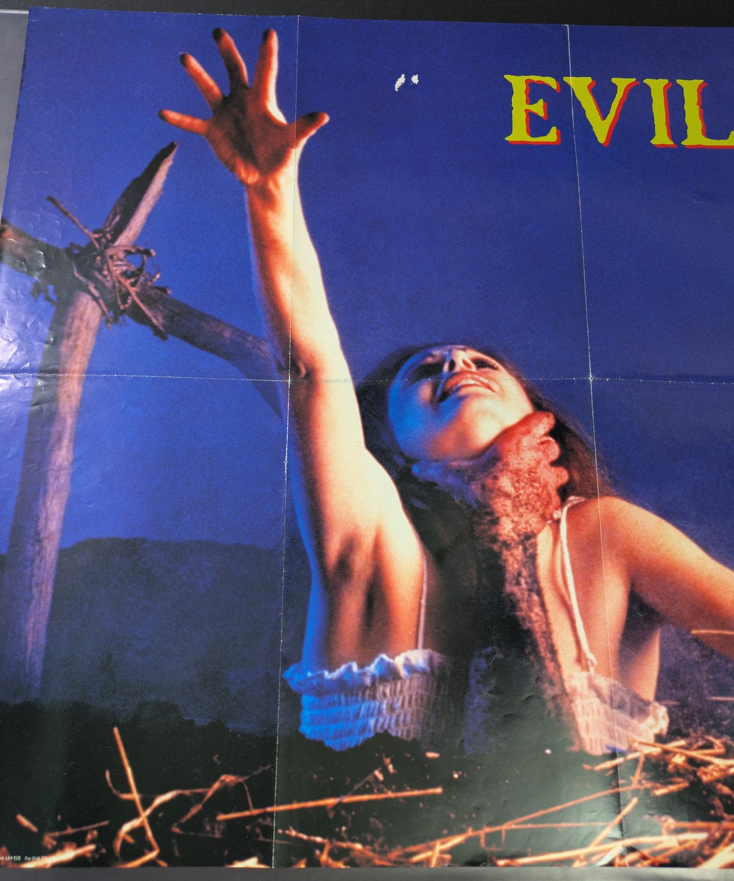 Evil Dead 24x34 Vintage Import Movie Poster Folded / Used - Pyramid England