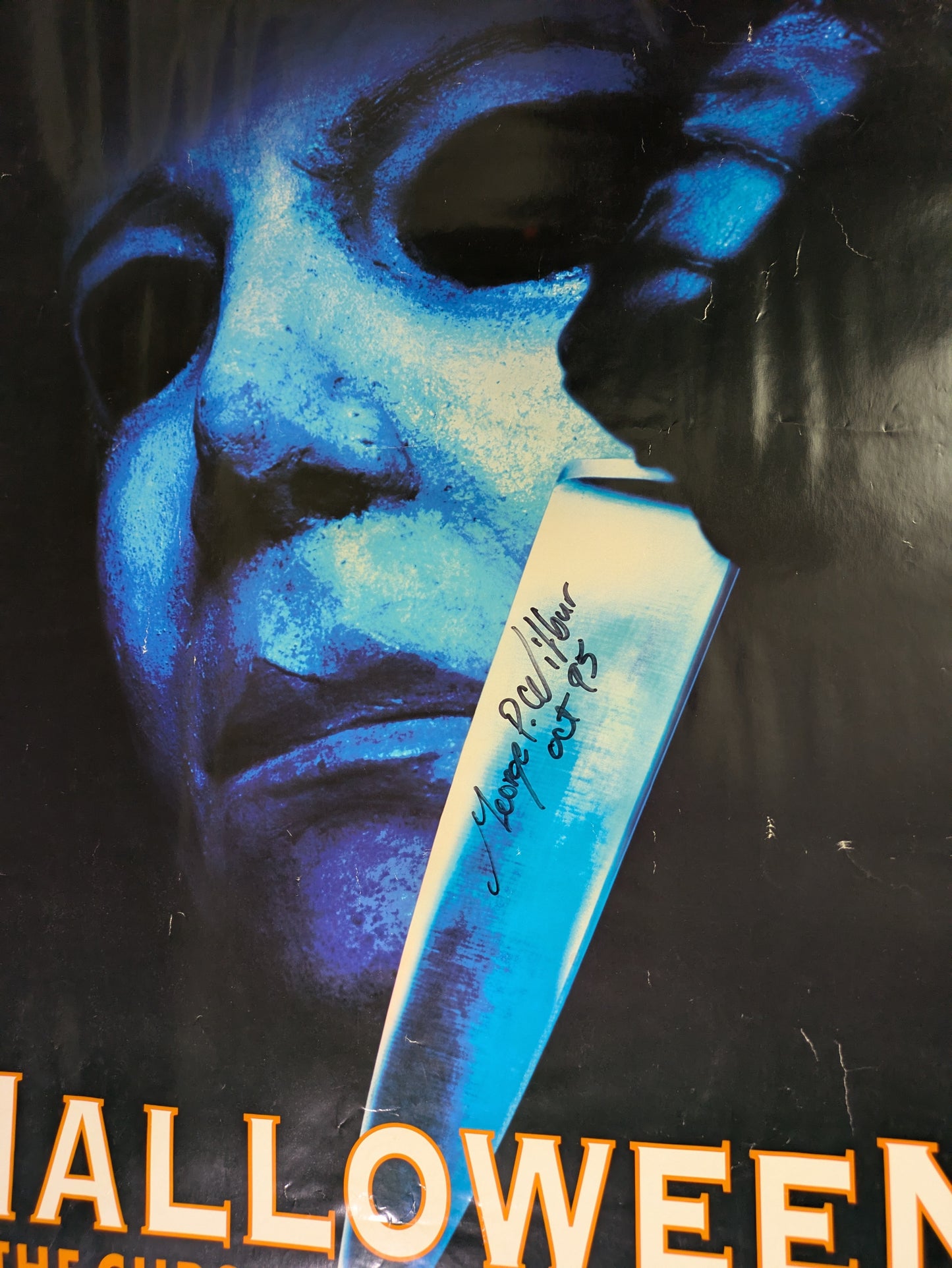 Halloween Curse Of Michael Myers Original 27x40 Poster Signed George P Wilbur