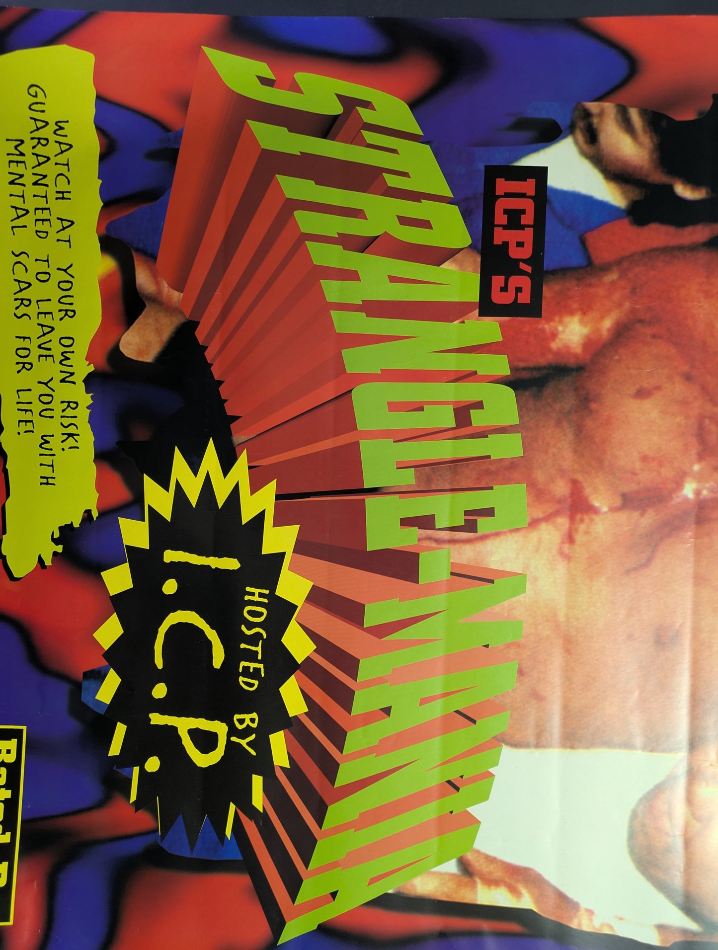Insane Clown Posse Strangle-Mania Original Poster ICP JCW Wrestling Terry Funk