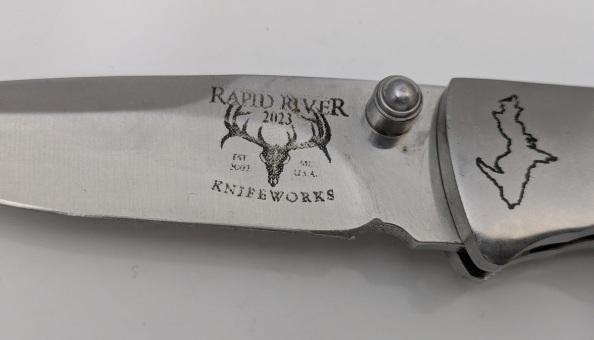Rapid River Knifeworks Yooper Pocket Clip Junior 2023 Used Folding Knife Custom