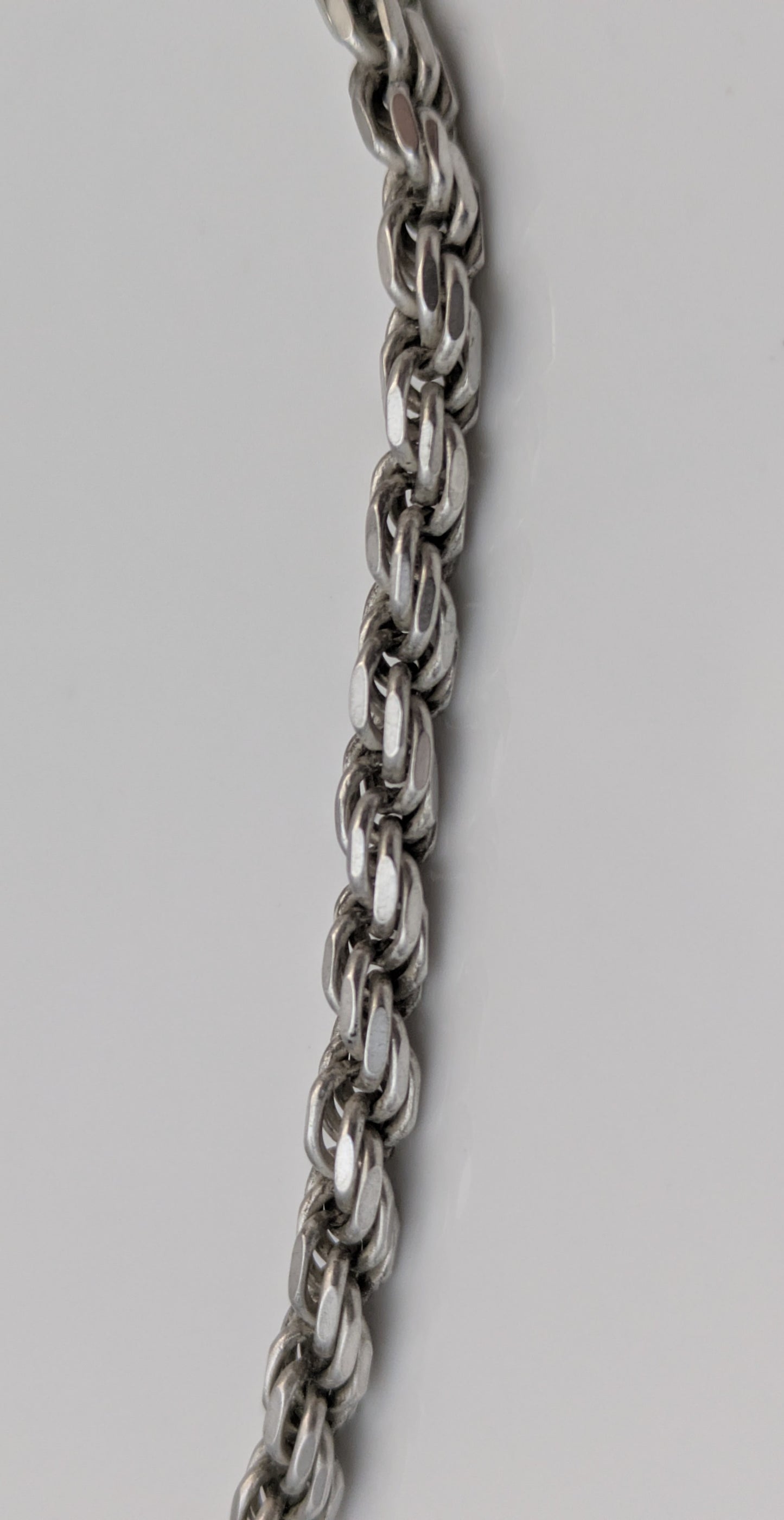 925 Sterling Silver Diamond Cut Rope Chain / Necklace 3.5mm 22 Inches 24+ Grams