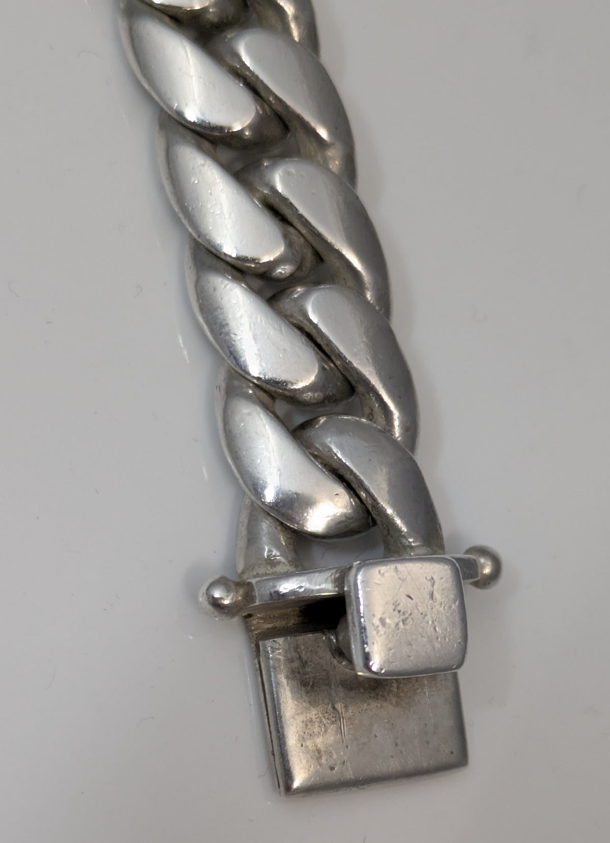 Miami Cuban Link Chain Bracelet 999 Silver 8" 14mm 111 Grams Handmade