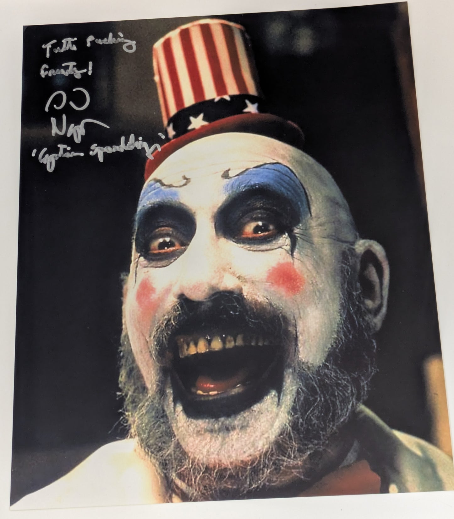 Sid Haig Signed Captain Spaulding 8x10 Photo House Of 1000 Corpses Devil's Rejects