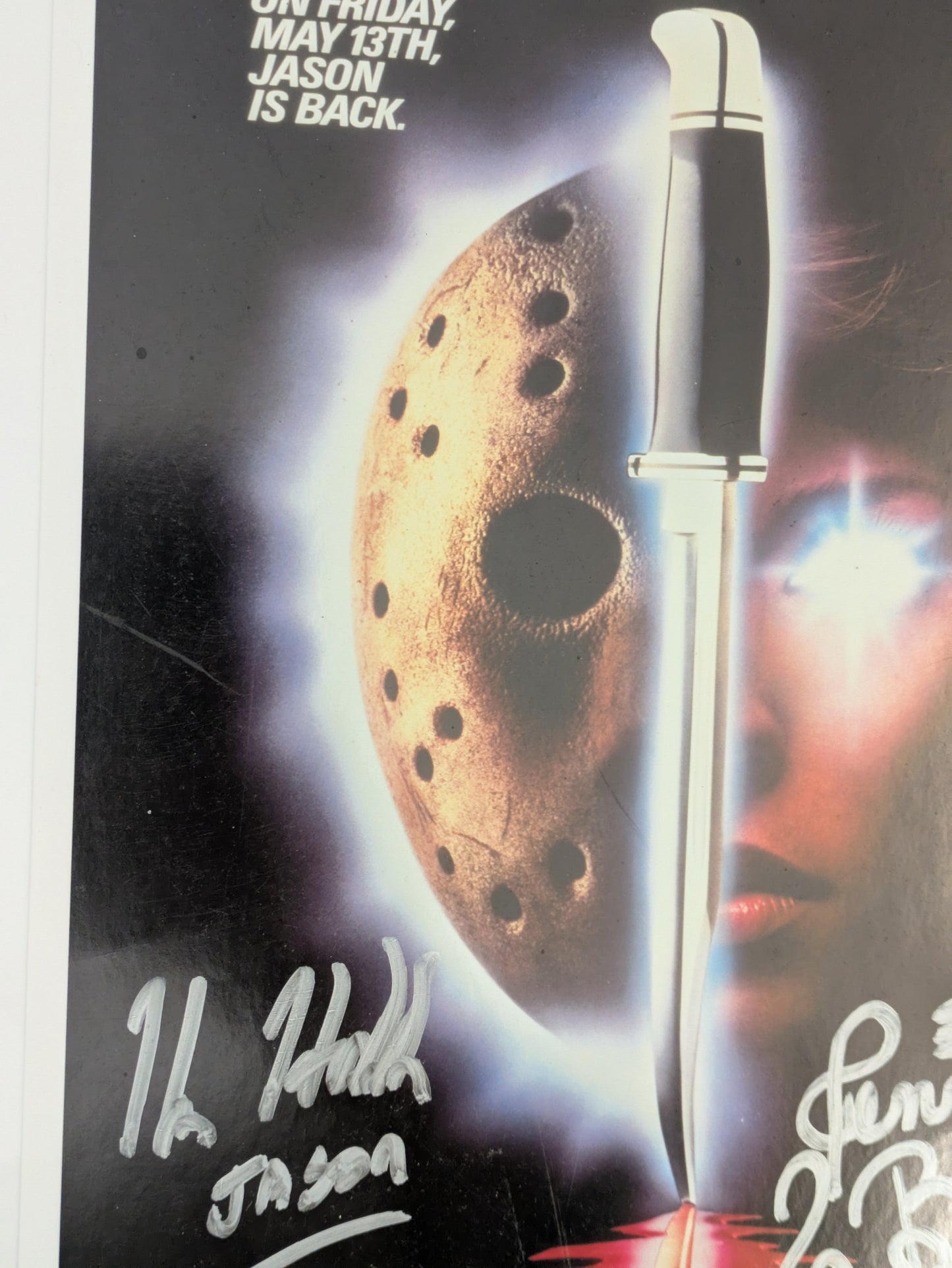 Kane Hodder Jennifer Banko Signed 8.5 x 11 Photo Friday The 13th Part VII