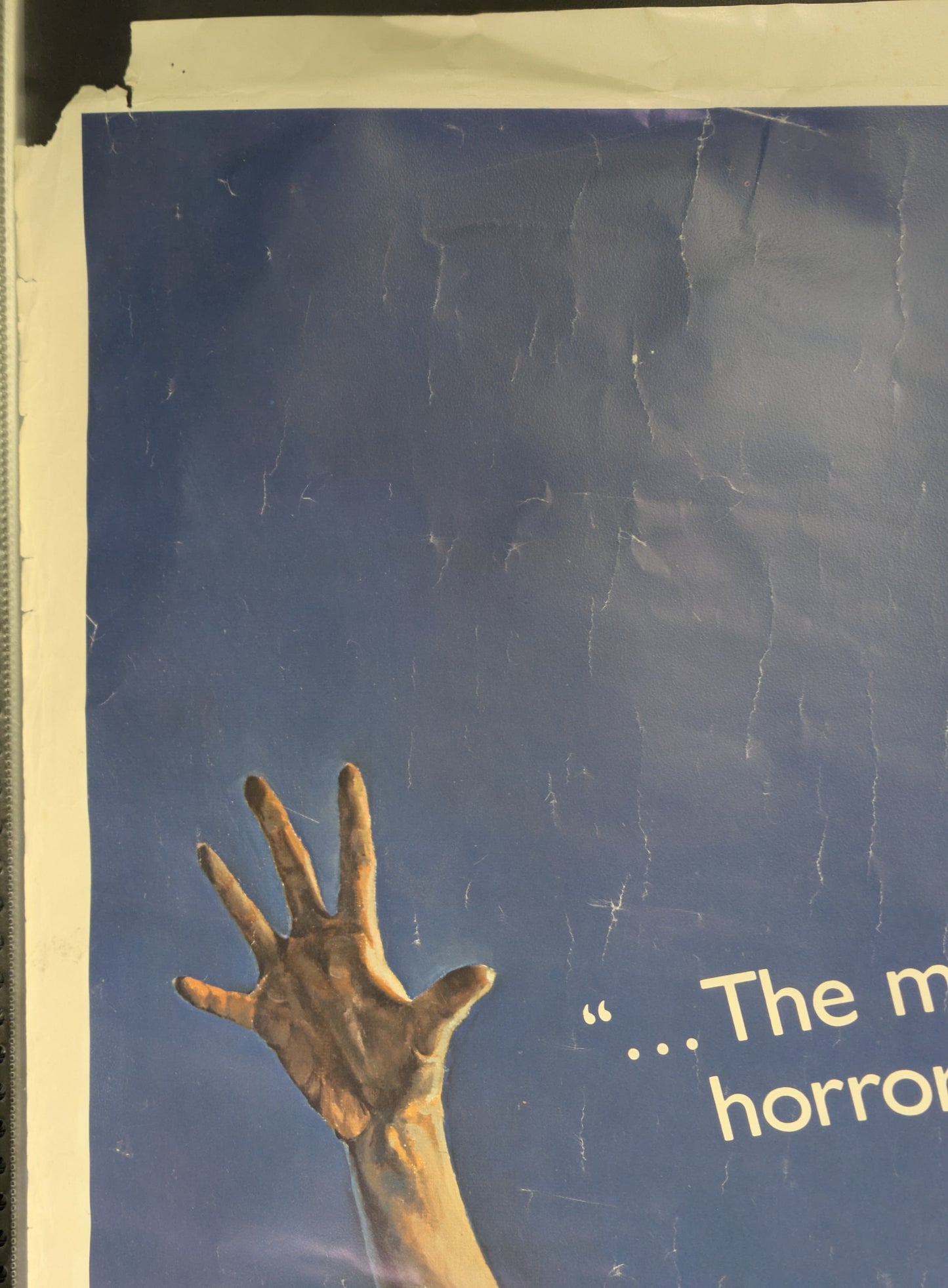 Evil Dead 27x41 Original One Sheet Rental Store Movie Poster 1983 - Rough Shape