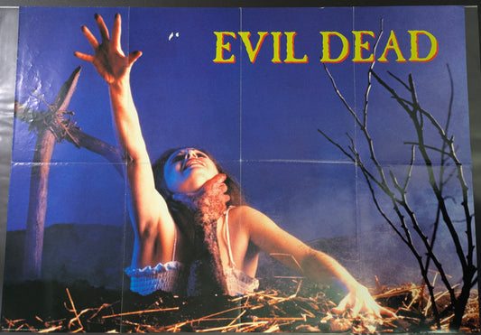 Evil Dead 24x34 Vintage Import Movie Poster Folded / Used - Pyramid England