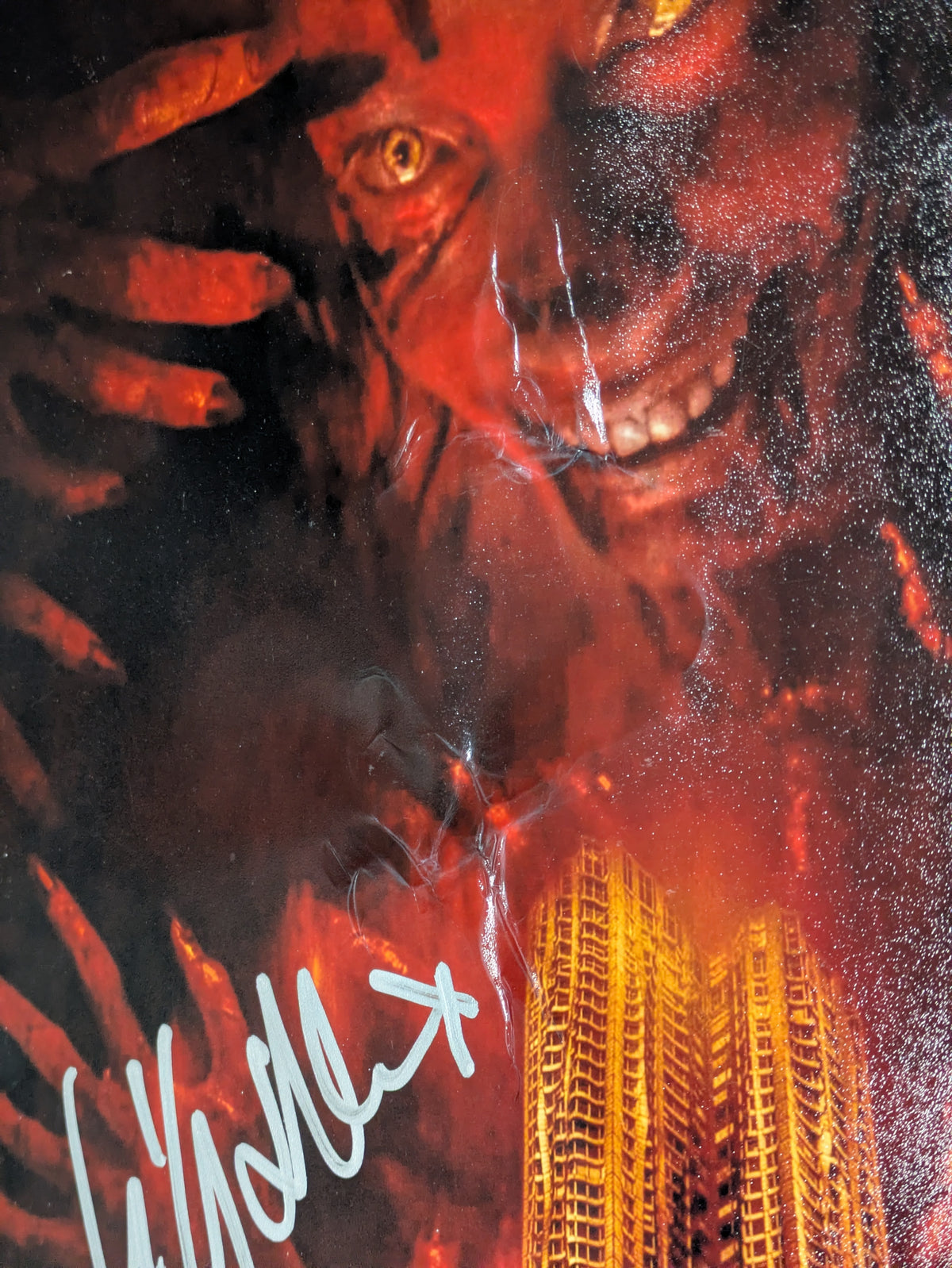 Evil Dead Rise 12x18 Poster Cast Signed x5 Bruce Campbell Sam Raimi JSA -Damaged