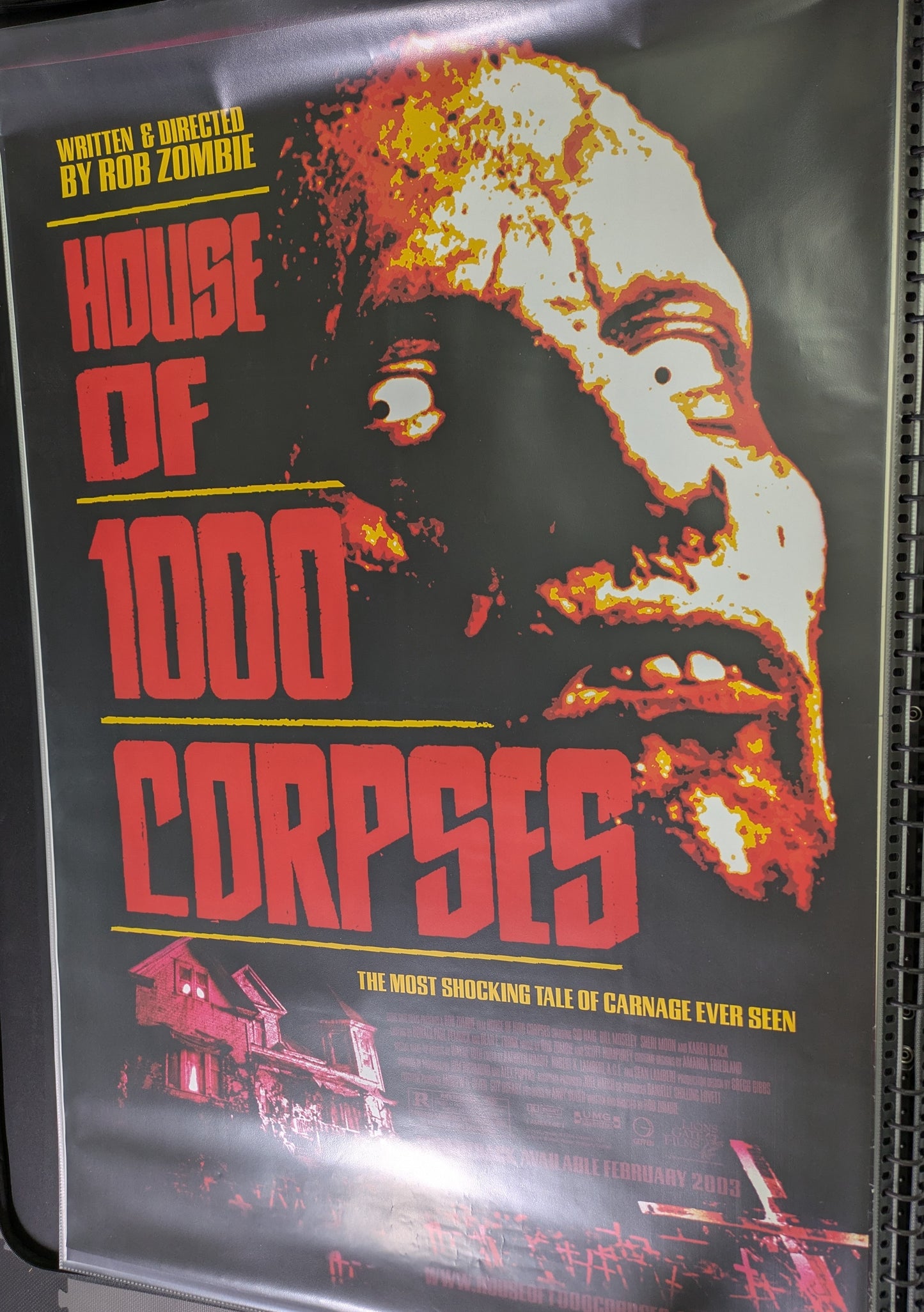 House Of 1000 Corpses 2003 Original 27x40 One Sheet Halloween Movie Poster