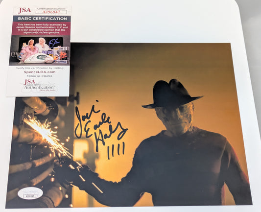 Jackie Earle Haley Signed 8x10 Nightmare On Elm Street Freddy Krueger JSA COA