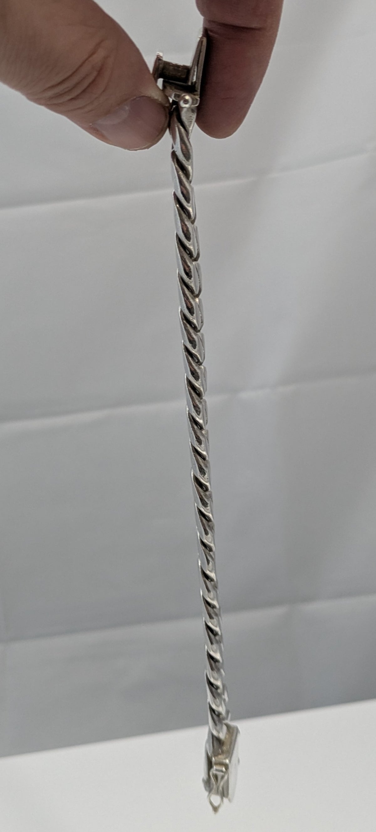 Miami Cuban Link Chain Bracelet 999 Silver 8" 14mm 111 Grams Handmade
