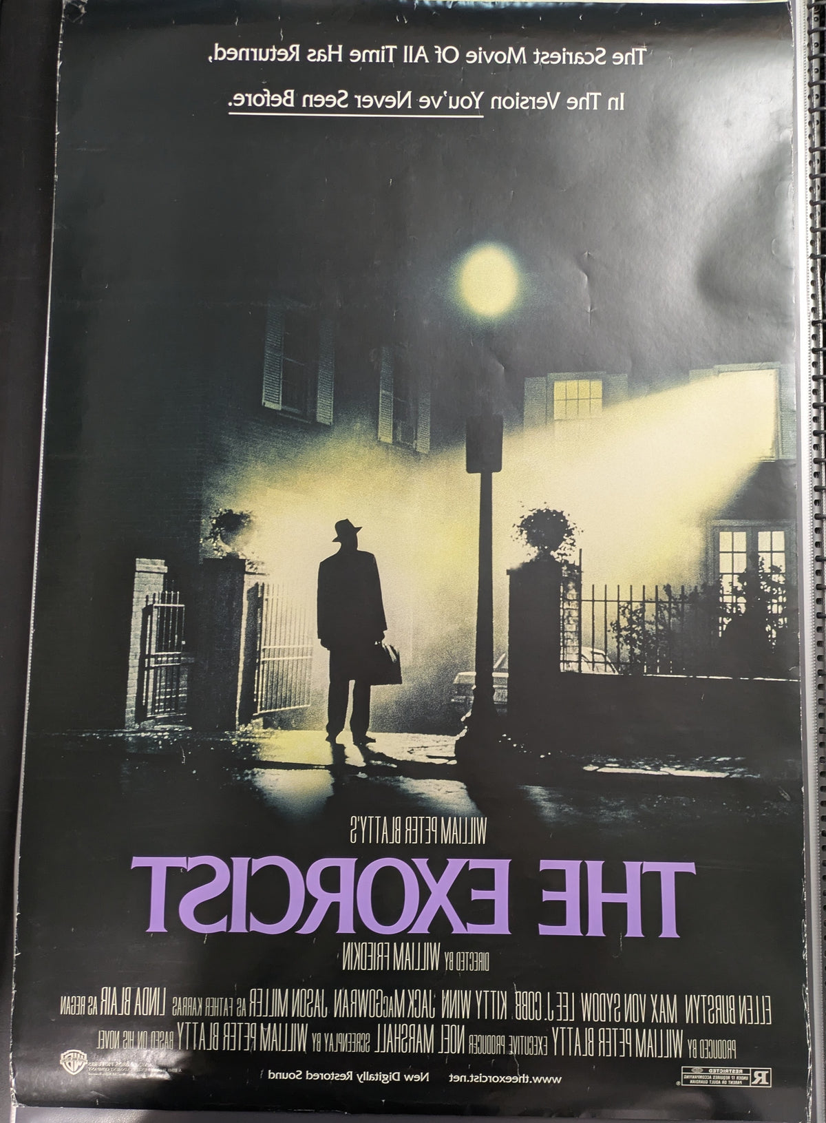 The Exorcist 27x40 D/S Poster Signed By Linda Blair 2000 Re-release One Sheet